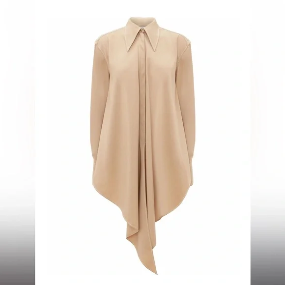 JW ANDERSON Waterfall poplin shirt, size 2